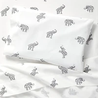 Stay Cool Botanical Elephant Organic Cotton Toddler Sheet Set