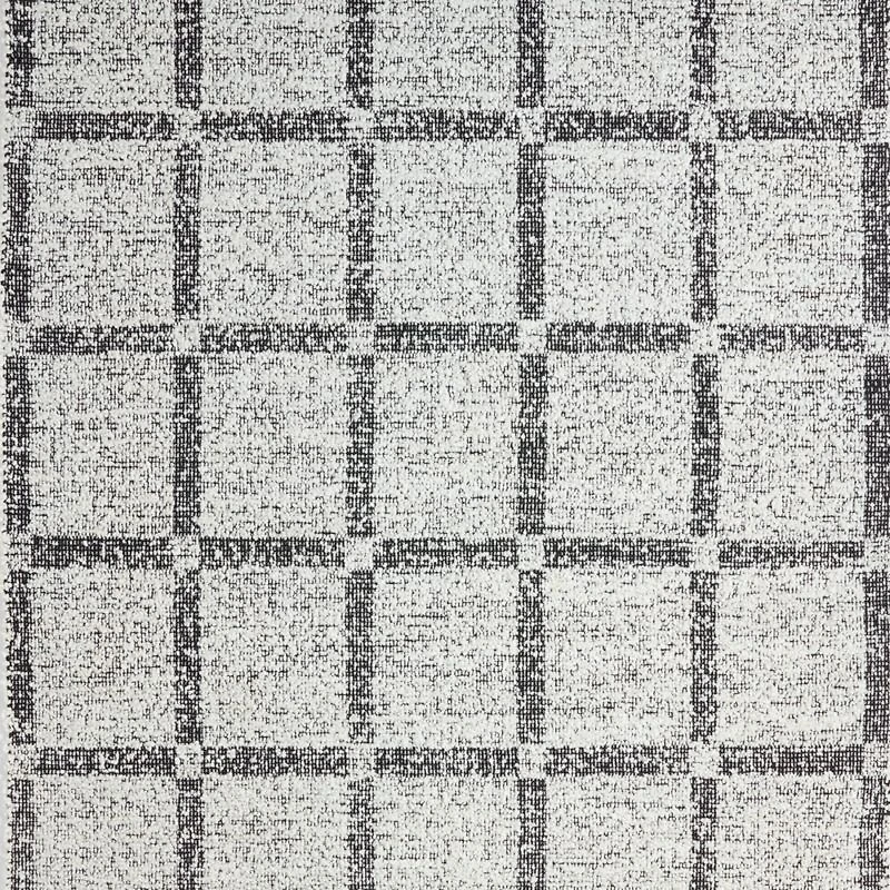 Boucle Black Handwoven Flatweave Kids Performance Area Rug 5'x8'