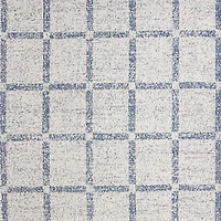 Boucle Coy Blue Handwoven Flatweave Kids Performance Area Rug 5'x8'