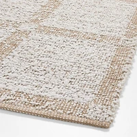 Boucle Stone Tan Handwoven Flatweave Kids Performance Area Rug 5'x8'