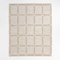 Boucle Stone Tan Handwoven Flatweave Kids Performance Area Rug 5'x8'