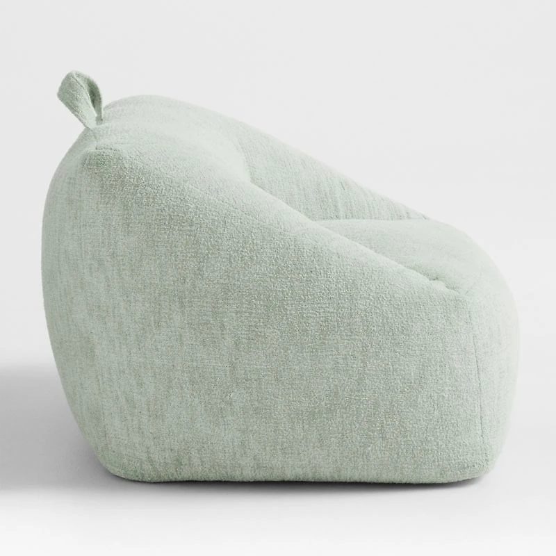 Iceberg Green Boucle Kids Lounge Chair
