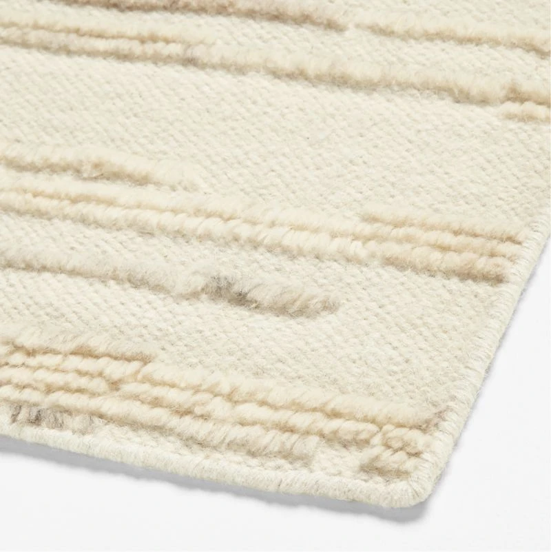 Bozeman Wool Hand-Knotted Light Tan Area Rug 6'x9'