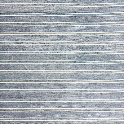 Brady Navy Blue Washable Kids 12"x18" Rug Swatch