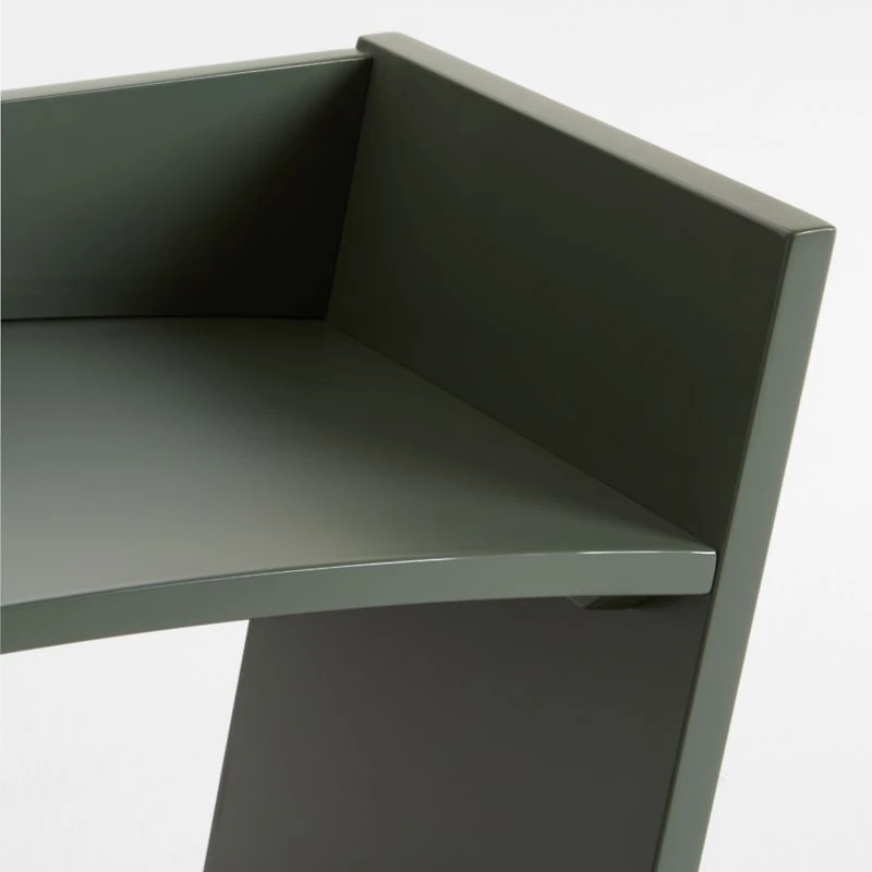 Brady Olive Low Curved Book Caddy