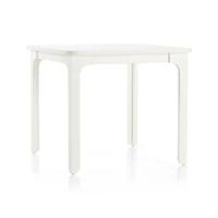 Brady Square White Wood Kids Play Table