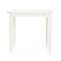 Brady Square White Wood Kids Play Table