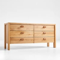 Bremond 6-Drawer Oak Dresser