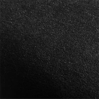 Black 20"x20" Washed Organic Cotton Velvet Throw Pillow with Feather Insert