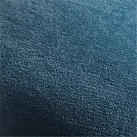 Deep Sea 20" Washed Organic Cotton Velvet Pillow with Feather Insert