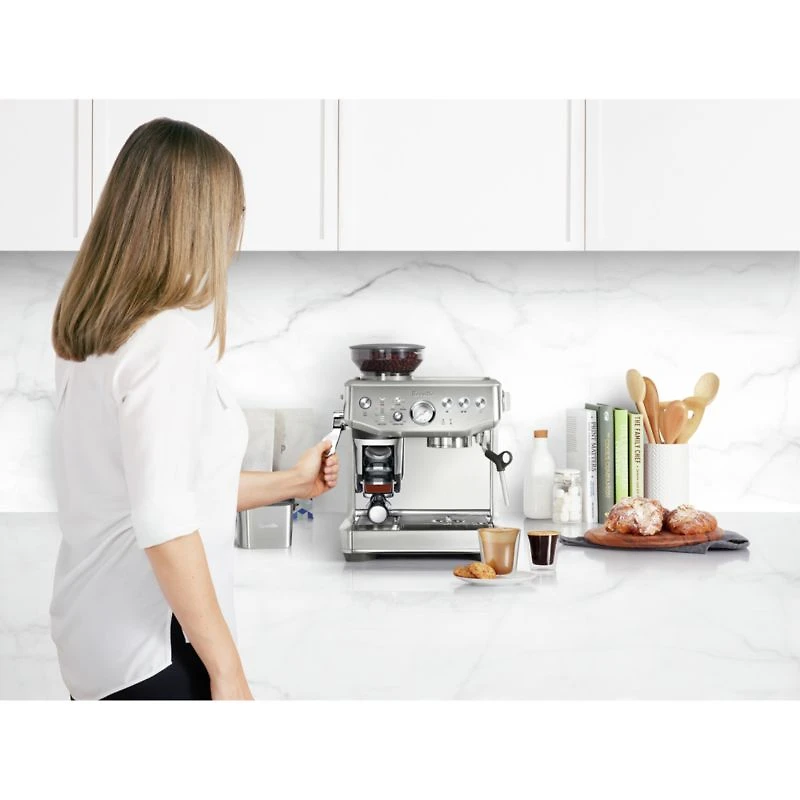 Breville ® Barista Express ® Impress Espresso Machine in Brushed Stainless Steel