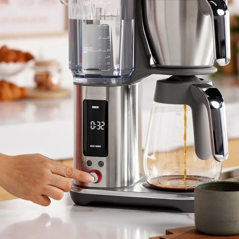 Breville ® Luxe Precision Brewer Glass Drip Coffee Maker in Stainless Steel