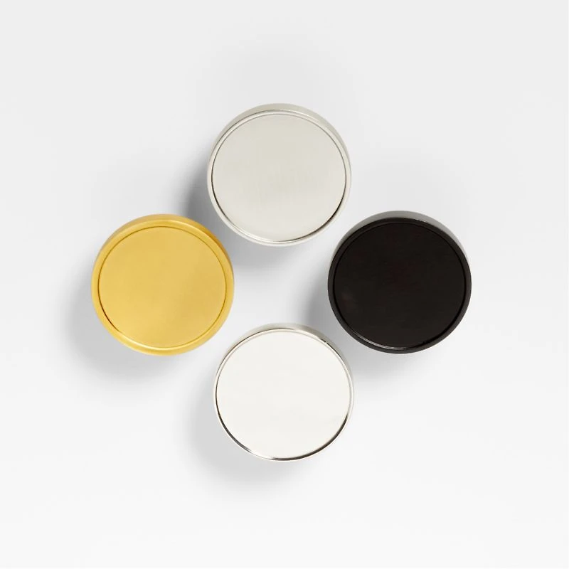 Bria Flat Round Brass Knob
