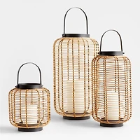 Brigton Rattan Outdoor Lantern 16"