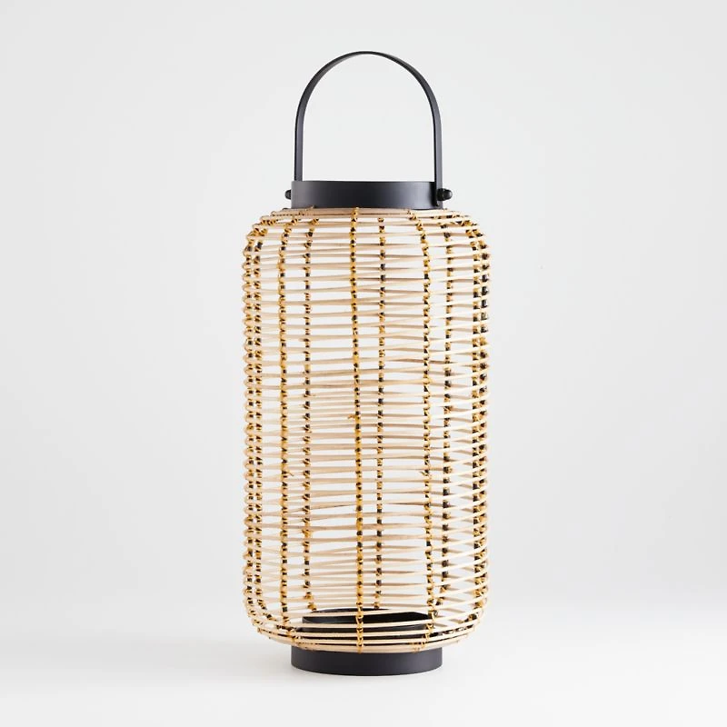 Brigton Rattan Outdoor Lantern 16"