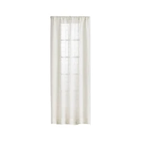 Briza 50"x96" Ivory Sheer Linen Curtain Panel