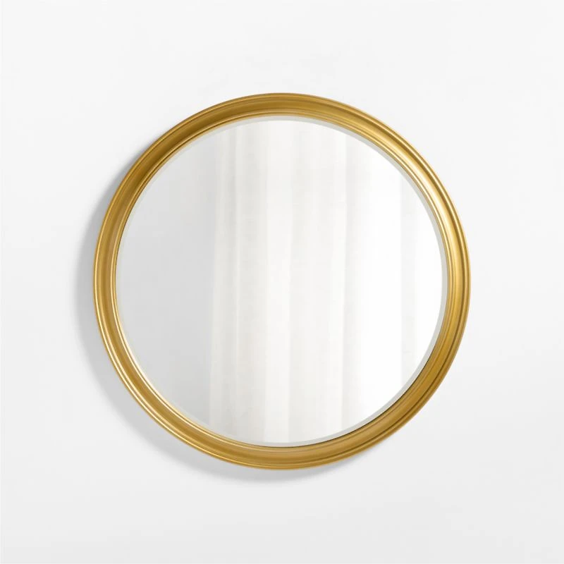 Brookhaven Brass Metal Round Wall Mirror 40"