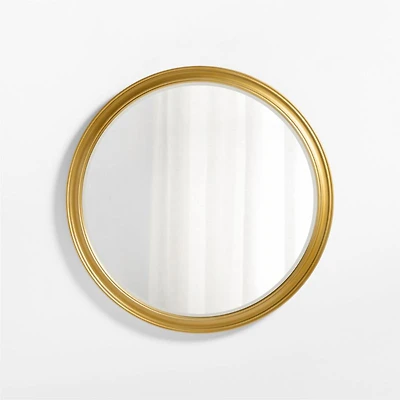 Brookhaven Brass Metal Round Wall Mirror 40"