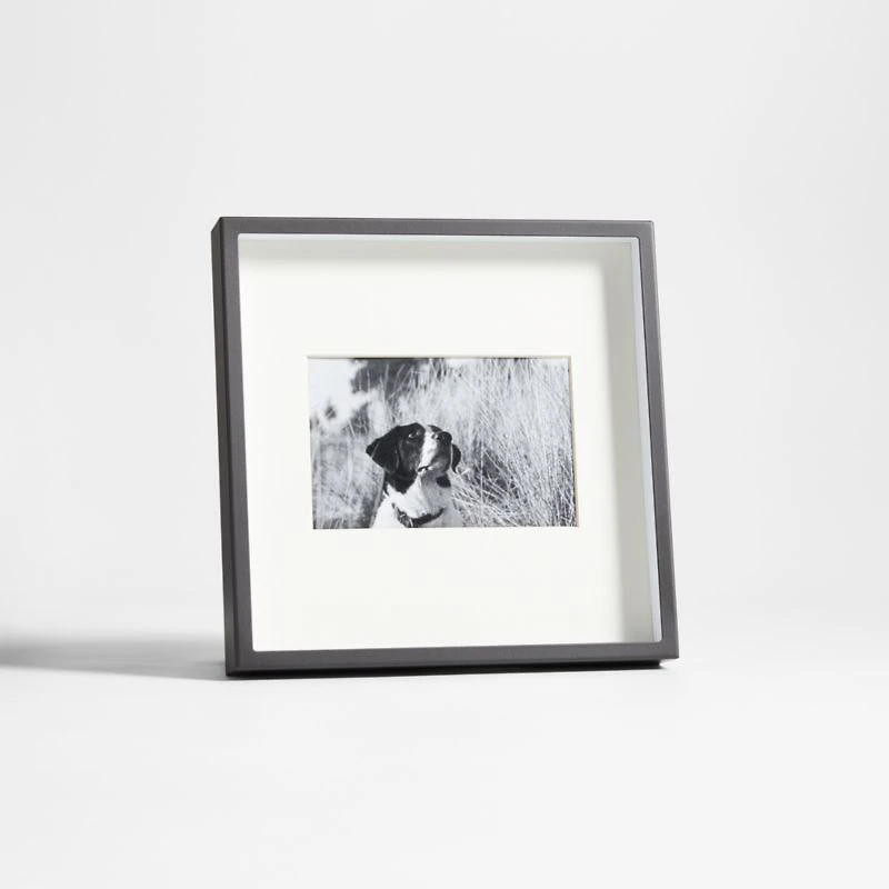 Brushed Black 4x6 Picture Frame