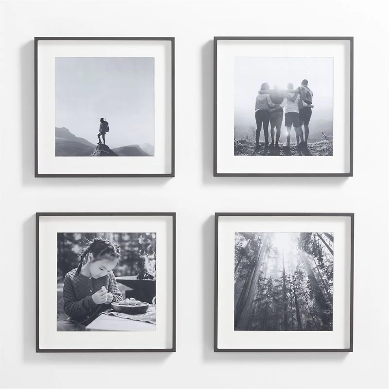 Piece Brushed Black 11x11 Gallery Wall Frame Set