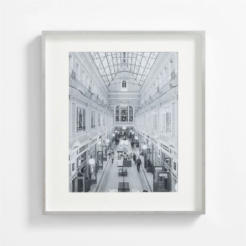 Brushed Silver 11x14 Wall Picture Frame