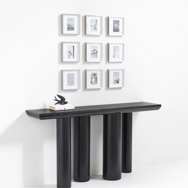 9-Piece Brushed Silver 4x6 Gallery Wall Frame Set
