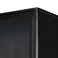Bruno Black Metal Storage Display Cabinet