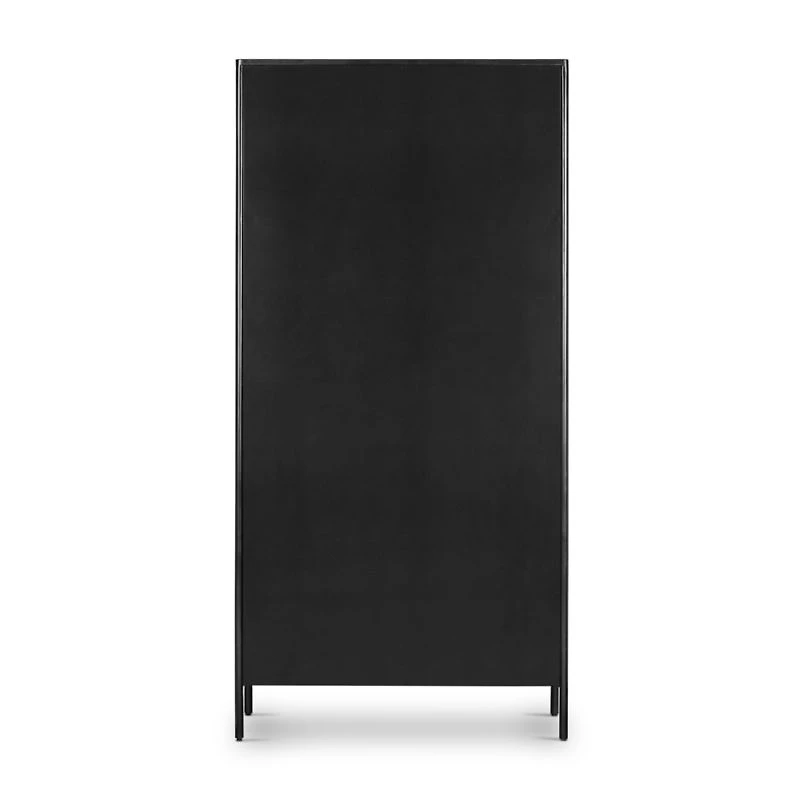 Bruno Black Metal Storage Display Cabinet