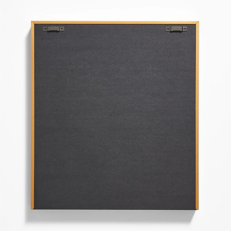 Brushed Brass Metal Picture Frame with Horizontal White Mat 5x7