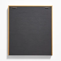 Brushed Brass Metal Picture Frame with Horizontal White Mat 5x7