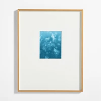 Brushed Brass Metal Picture Frame with White Mat 8x10