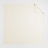 Brushed Organic Cotton Arctic Ivory King Bed Blanket