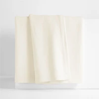 Brushed Organic Cotton Arctic Ivory King Bed Blanket