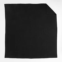 Brushed Organic Cotton Ink Black King Bed Blanket