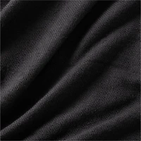 Brushed Organic Cotton Ink Black King Bed Blanket
