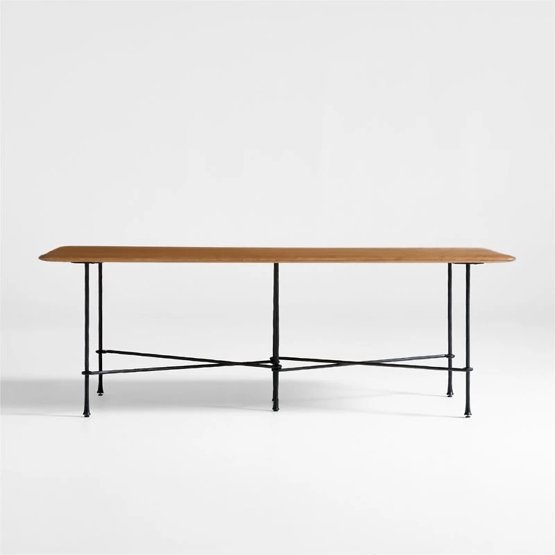 Brussels 88" Solid Oak Wood Dining Table
