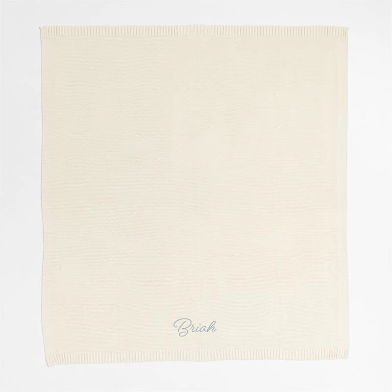 Bubble Knit Arctic Ivory Kids Bed Blanket