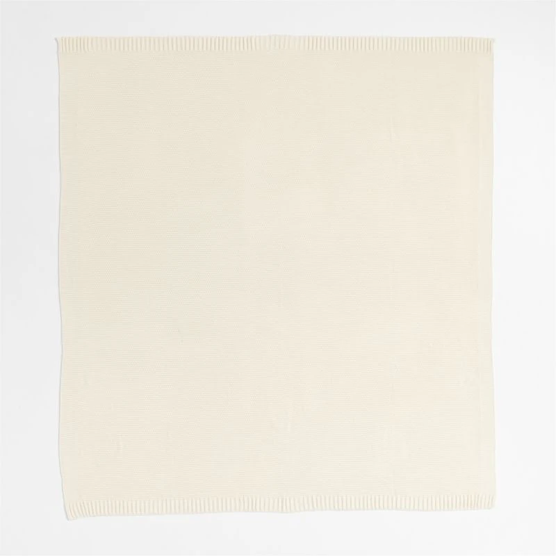 Bubble Knit Arctic Ivory Kids Bed Blanket