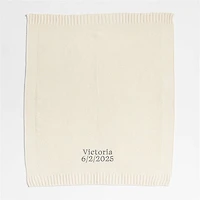 Bubble Knit Arctic Ivory Baby Stroller Blanket