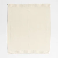 Bubble Knit Arctic Ivory Baby Stroller Blanket