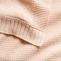 Bubble Knit Elegant Pink Kids Bed Blanket