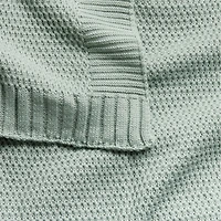 Bubble Knit Verte Green Kids Bed Blanket