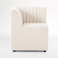 Buchanan Channel Stitch Upholstered Corner Banquette