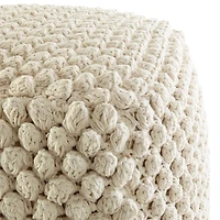 Buco 20"x20" Off-White Pouf