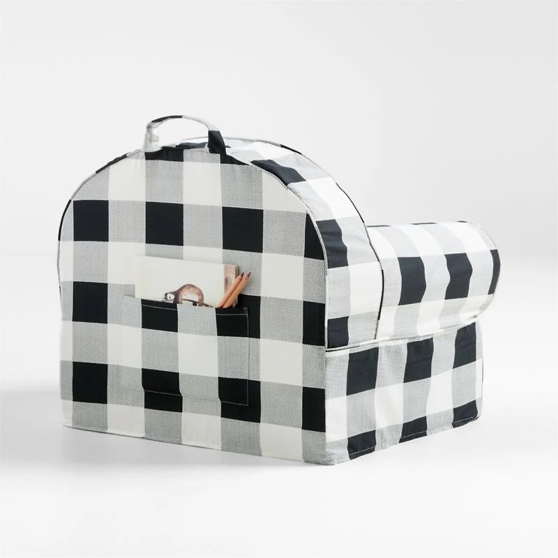 Large Buffalo Check Kids Lounge Nod Chair