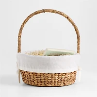Bunny Face Alabaster Ivory Kids Easter Basket Liner