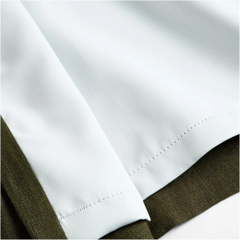 Burnt Green EUROPEAN FLAX ™-Certified Linen Blackout Window Curtain Panel 52"x96"