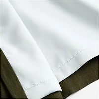 Burnt Green EUROPEAN FLAX ™-Certified Linen Blackout Window Curtain Panel 52"x96"