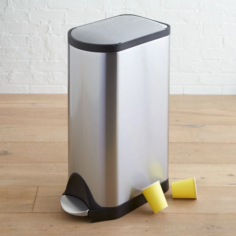 Simplehuman ® 30-Liter/8-Gallon Stainless Steel Butterfly Step Trash Can