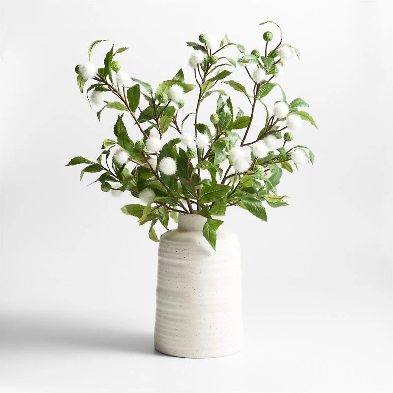 Faux Button Bush Stem 30"